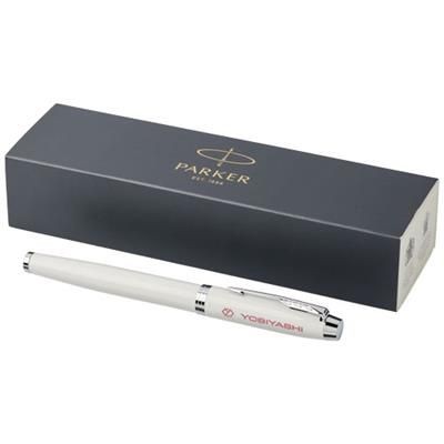 Picture of IM ROLLERBALL PEN in White Solid-silver