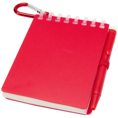 Picture of LIG MINI RECYCLED OUTDOOR SOFT COVER NOTE BOOK AND BALL PEN SET (BLACK INK)