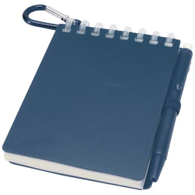 Picture of LIG MINI RECYCLED OUTDOOR SOFT COVER NOTE BOOK AND BALL PEN SET (BLACK INK)