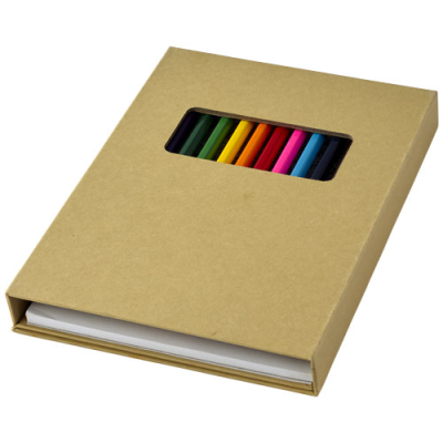 Picture of PABLO COLOURING SET with Drawing Paper in Natural