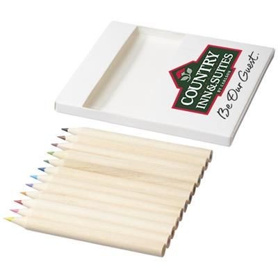 Picture of DORIS 22-PIECE COLOURING SET AND DOODLING PAPER in White Solid