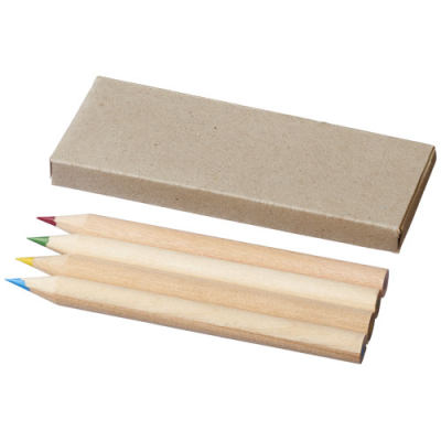 TULLIK 4-PIECE COLOUR PENCIL SET in Pale Grey.