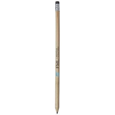 Picture of CAY WOOD PENCIL with Eraser in Black Solid