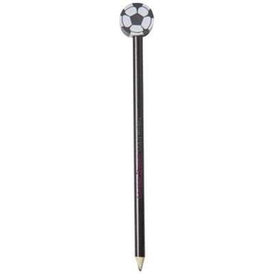 Picture of GOAL PENCIL with Football-shaped Eraser in Black Solid