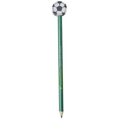 Picture of GOAL PENCIL with Football-shaped Eraser in Green