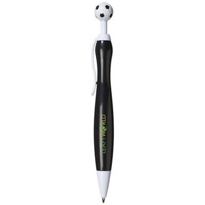 Picture of NAPLES BALL PEN with Football-shaped Clicker in Black Solid