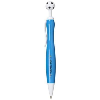 Picture of NAPLES BALL PEN with Football-shaped Clicker in Royal Blue