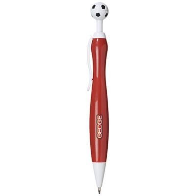 Picture of NAPLES BALL PEN with Football-shaped Clicker in Red