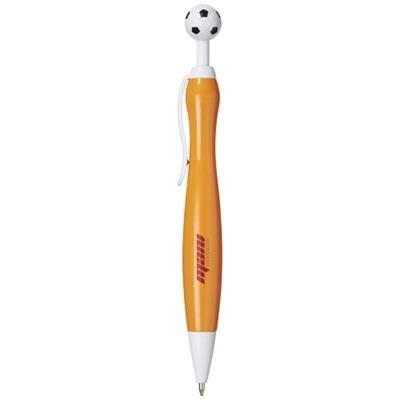 Picture of NAPLES BALL PEN with Football-shaped Clicker in Orange