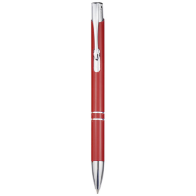 MONETA ALUMINIUM METAL CLICK BALL PEN in Red.