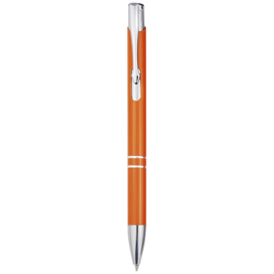 MONETA ALUMINIUM METAL CLICK BALL PEN in Orange.