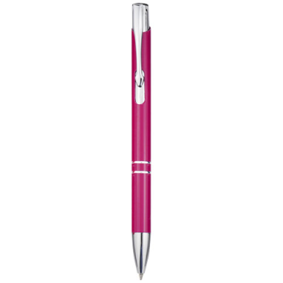 Picture of MONETA ALUMINIUM METAL CLICK BALL PEN in Magenta.