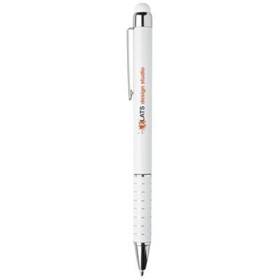 Picture of GLAZE ALUMINIUM METAL BALL PEN in White Solid