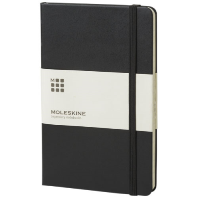 Picture of MOLESKINE CLASSIC L HARD COVER NOTE BOOK - RULED in Solid Black
