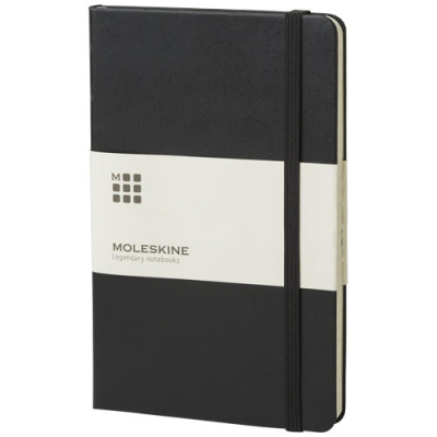 Picture of MOLESKINE CLASSIC L HARD COVER NOTE BOOK - RULED in Solid Black.