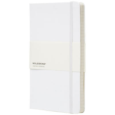 Picture of MOLESKINE CLASSIC L HARD COVER NOTE BOOK - RULED in White.