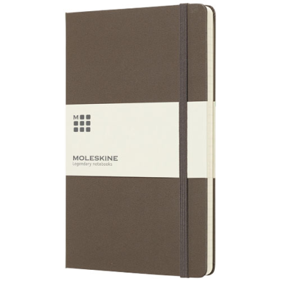 Picture of CLASSIC L HARD COVER NOTE BOOK - RULED in Earth Brown