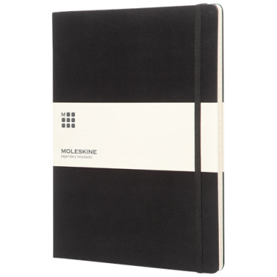 Picture of MOLESKINE CLASSIC XL HARD COVER NOTE BOOK - RULED in Solid Black.