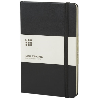 Picture of MOLESKINE CLASSIC M HARD COVER NOTE BOOK - RULED in Solid Black