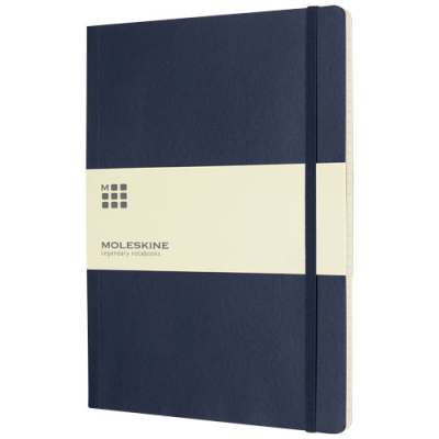 Picture of MOLESKINE CLASSIC XL SOFT COVER NOTE BOOK - RULED in Sapphire Blue