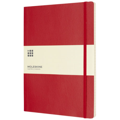 Picture of MOLESKINE CLASSIC XL SOFT COVER NOTE BOOK - RULED in Scarlet Red