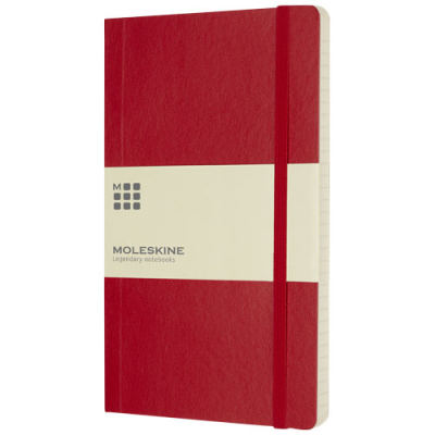 Picture of MOLESKINE CLASSIC L SOFT COVER NOTE BOOK - RULED in Scarlet Red.
