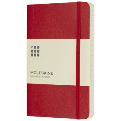 Picture of MOLESKINE CLASSIC PK SOFT COVER NOTE BOOK - RULED in Scarlet Red.