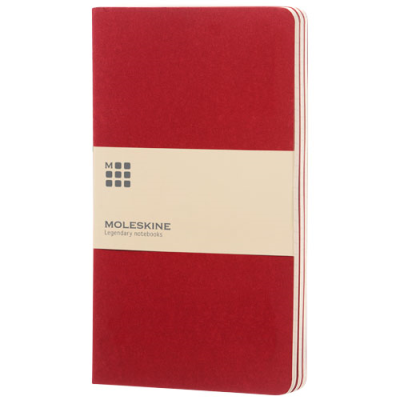 Picture of MOLESKINE CAHIER JOURNAL L - RULED in Cranberry Red.