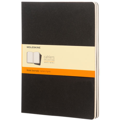 Picture of MOLESKINE CAHIER JOURNAL XL - RULED in Solid Black.