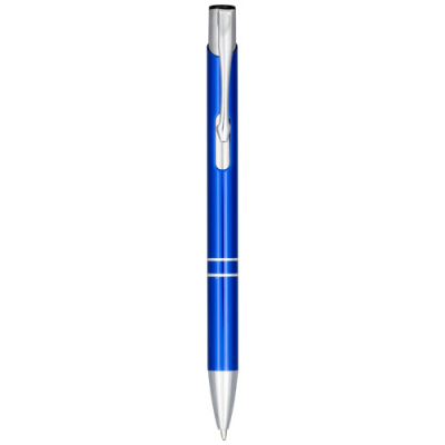 Picture of MONETA ANODIZED ALUMINIUM METAL CLICK BALL PEN in Blue.