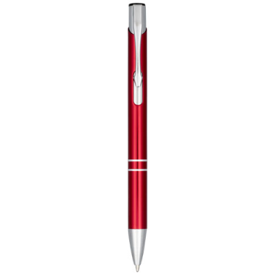 Picture of MONETA ANODIZED ALUMINIUM METAL CLICK BALL PEN in Red.