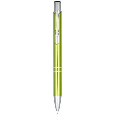 Picture of MONETA ANODIZED ALUMINIUM METAL CLICK BALL PEN in Lime.