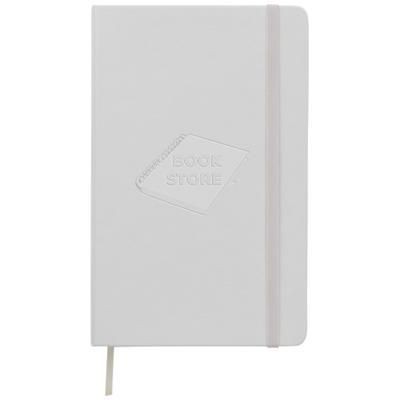 Picture of CLASSIC L HARD COVER NOTE BOOK - PLAIN in White Solid