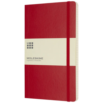 Picture of MOLESKINE CLASSIC L SOFT COVER NOTE BOOK - SQUARED in Scarlet Red.