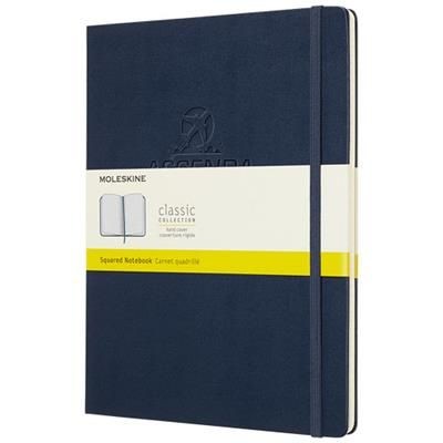 Picture of CLASSIC XL HARD COVER NOTE BOOK - SQUARED in Sapphire