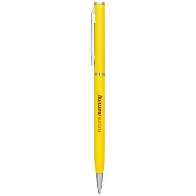 Picture of SLIM ALUMINIUM METAL BALL PEN in Yellow