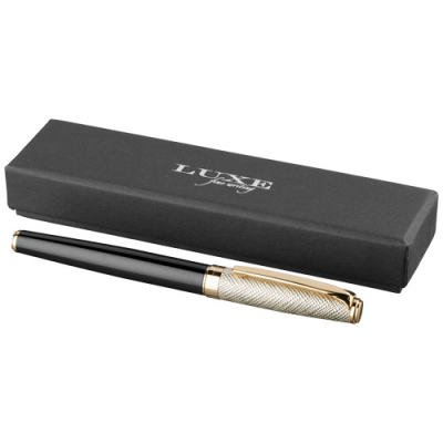 Picture of DORÉ ROLLERBALL PEN in Solid Black & Gold