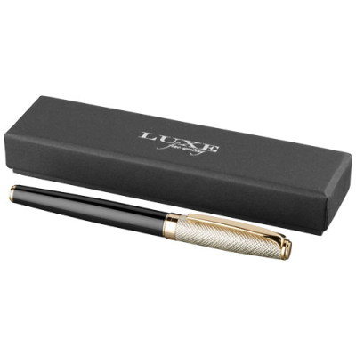 Picture of DORÉ ROLLERBALL PEN in Solid Black & Gold.