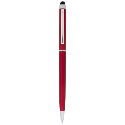 VALERIA ABS BALL PEN with Stylus in Red.
