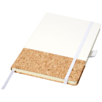 Picture of EVORA A5 CORK THERMO PU NOTE BOOK in White.