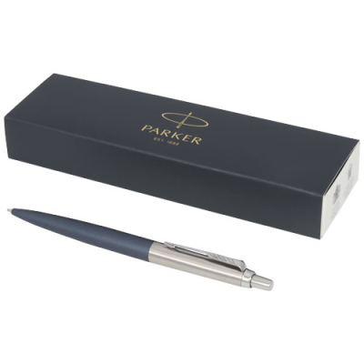 Picture of PARKER JOTTER XL MATTE with Silver Chrome Trim Ball Pen in Blue.