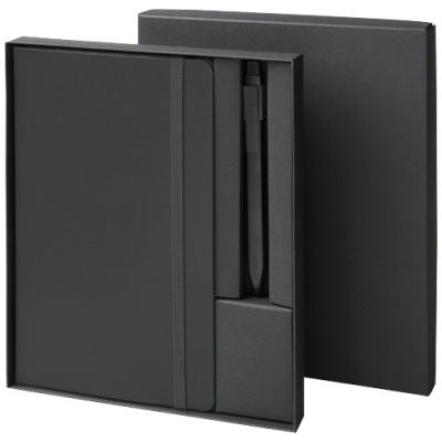 Picture of MOLESKINE NOTE BOOK AND PEN GIFT SET in Solid Black