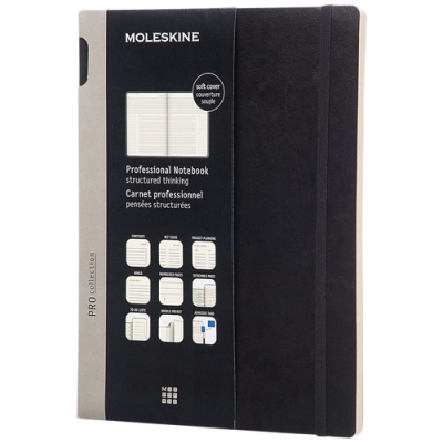 Picture of PRO NOTE BOOK XL SOFT COVER in Black Solid