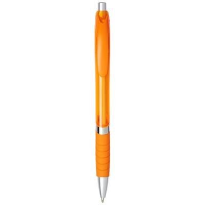 Picture of TURBO BALL PEN with Rubber Grip in Orange