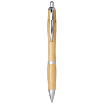 Picture of NASH BAMBOO BALL PEN in Natural & Silver