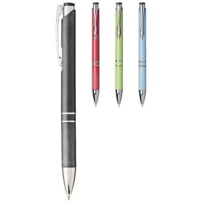 Picture of MONETA ABS with Wheat Straw Click Ball PEN in Black Solid