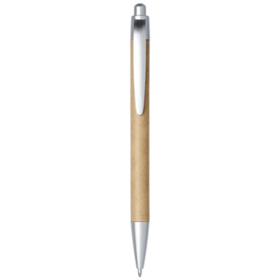 Picture of TIFLET RECYCLED PAPER BALL PEN in Brown.