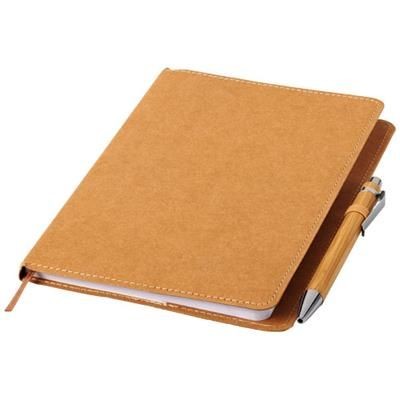 Picture of CELUK BALL PEN AND NOTE BOOK SET in Brown