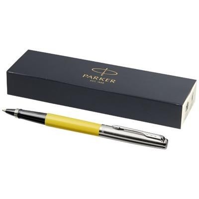 Picture of JOTTER PLASTIC with Stainless Steel Metal Rollerbal Pen in Yellow