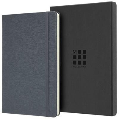 Picture of CLASSIC L LEATHER NOTE BOOK - RULED in Avio Blue
